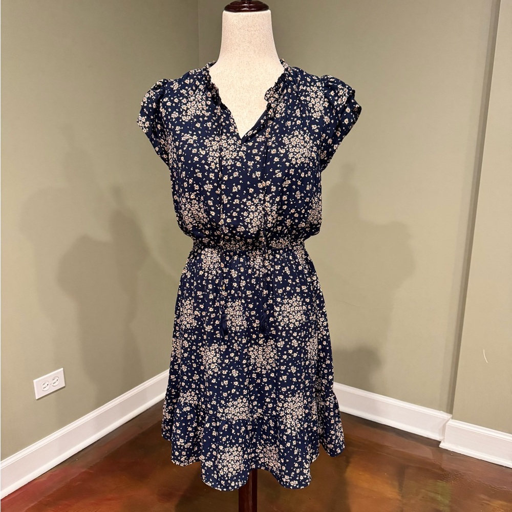 Floral Navy Dress - NWOT